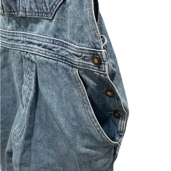 Vintage 90’s Bugle Boy Classic Blue Denim Overalls Size 12 - Picture 3 of 5